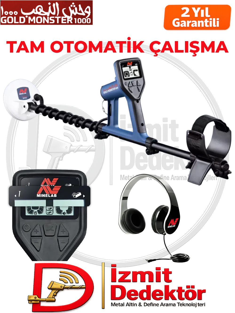 Minelab Gold Monster 1000 Altın Arama Dedektörü