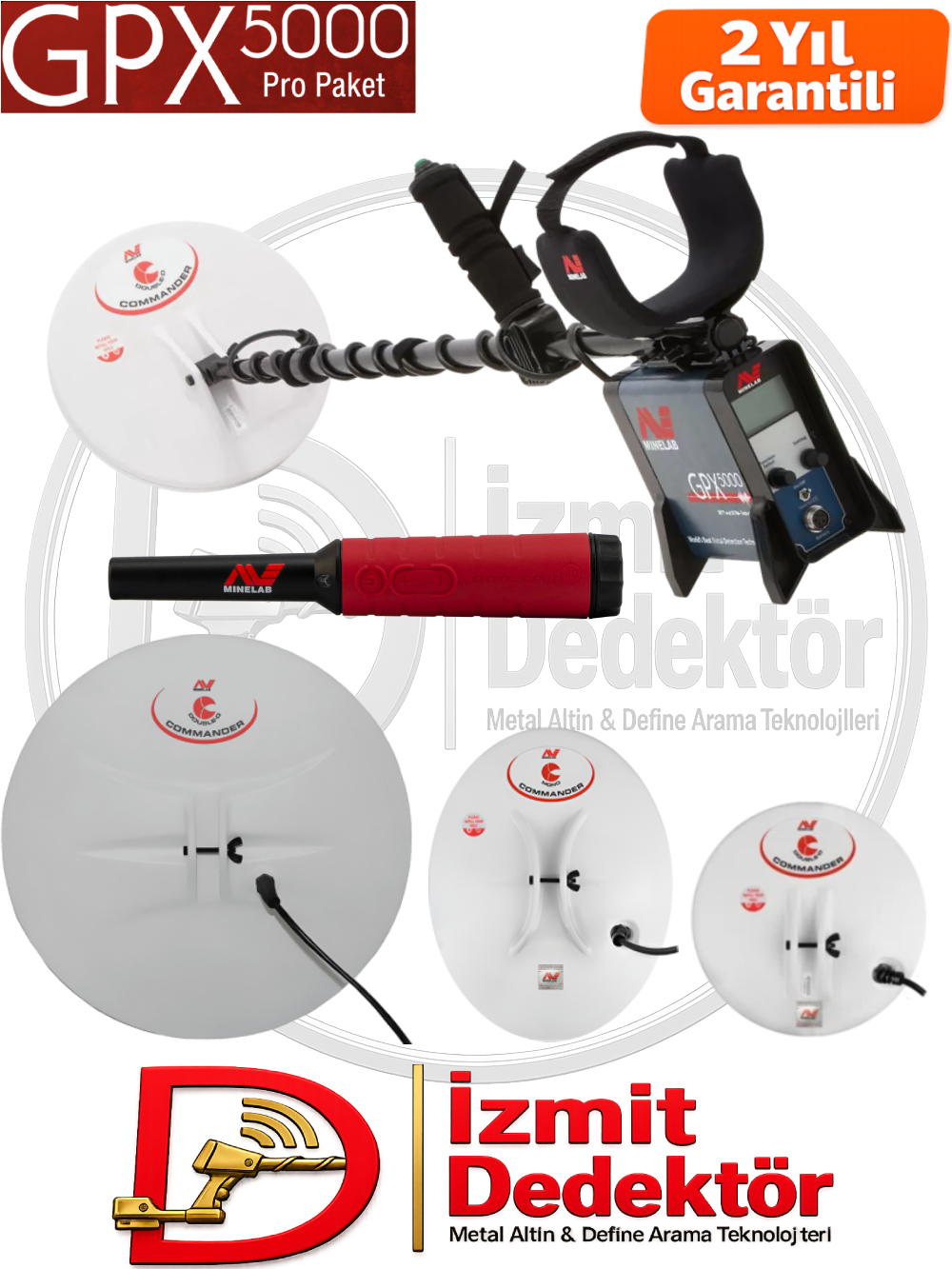 Minelab GPX 5000 Pro Paket Metal Dedektörü
