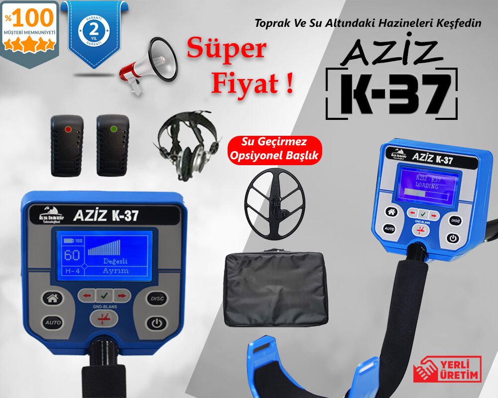Aziz K-37 Altın Define Dedektörü - Görsel 2