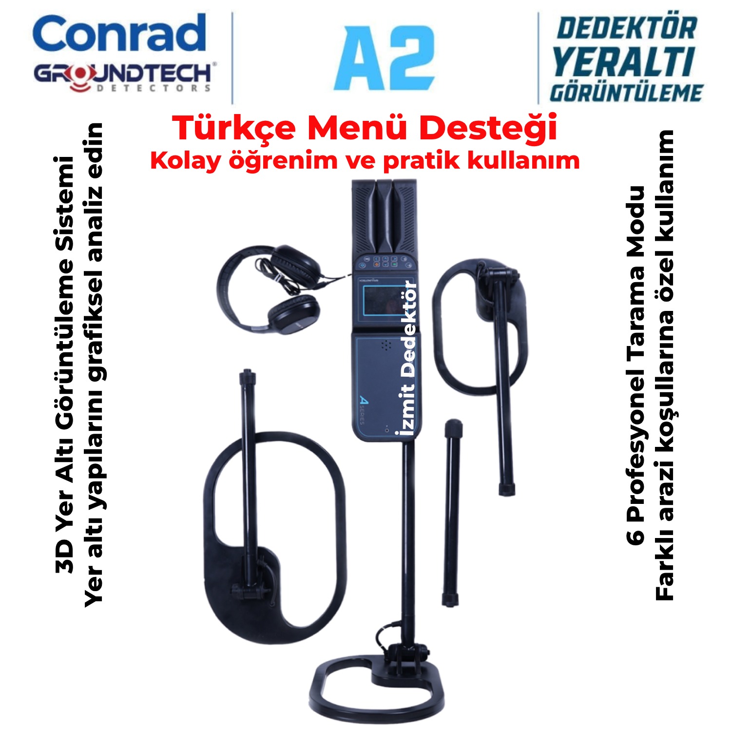 Groundtech A2 Serisi 3D Zemin Tarama Dedektörü